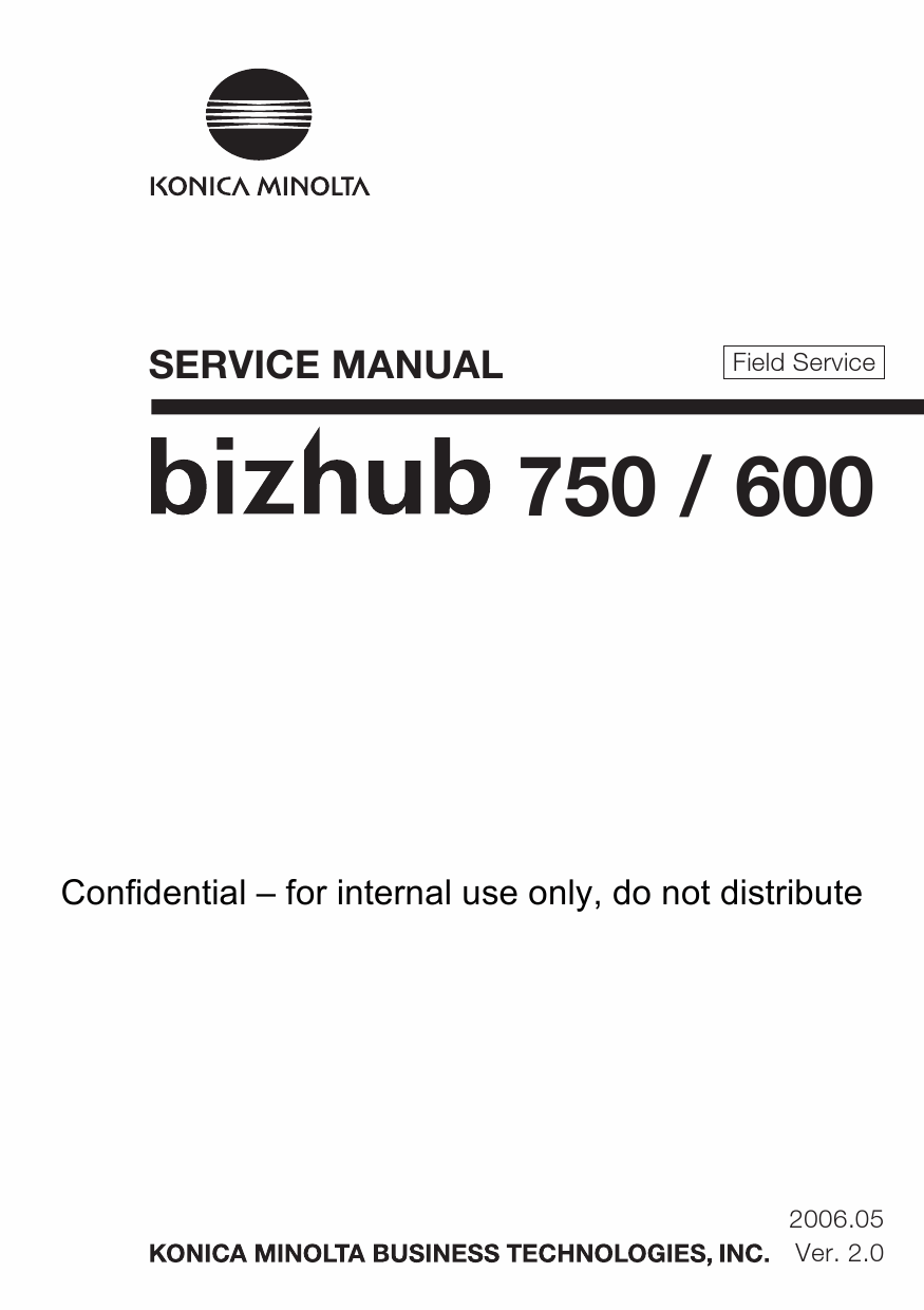 Bizhub 20 Manual Bizhub 20 Manual